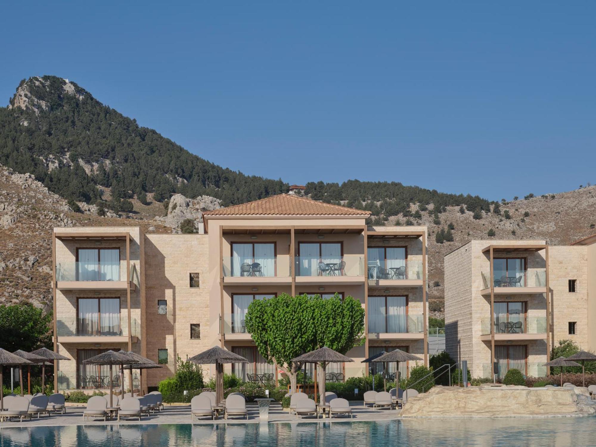 Atlantica Aegean Park Otel Kolymbia Dış mekan fotoğraf