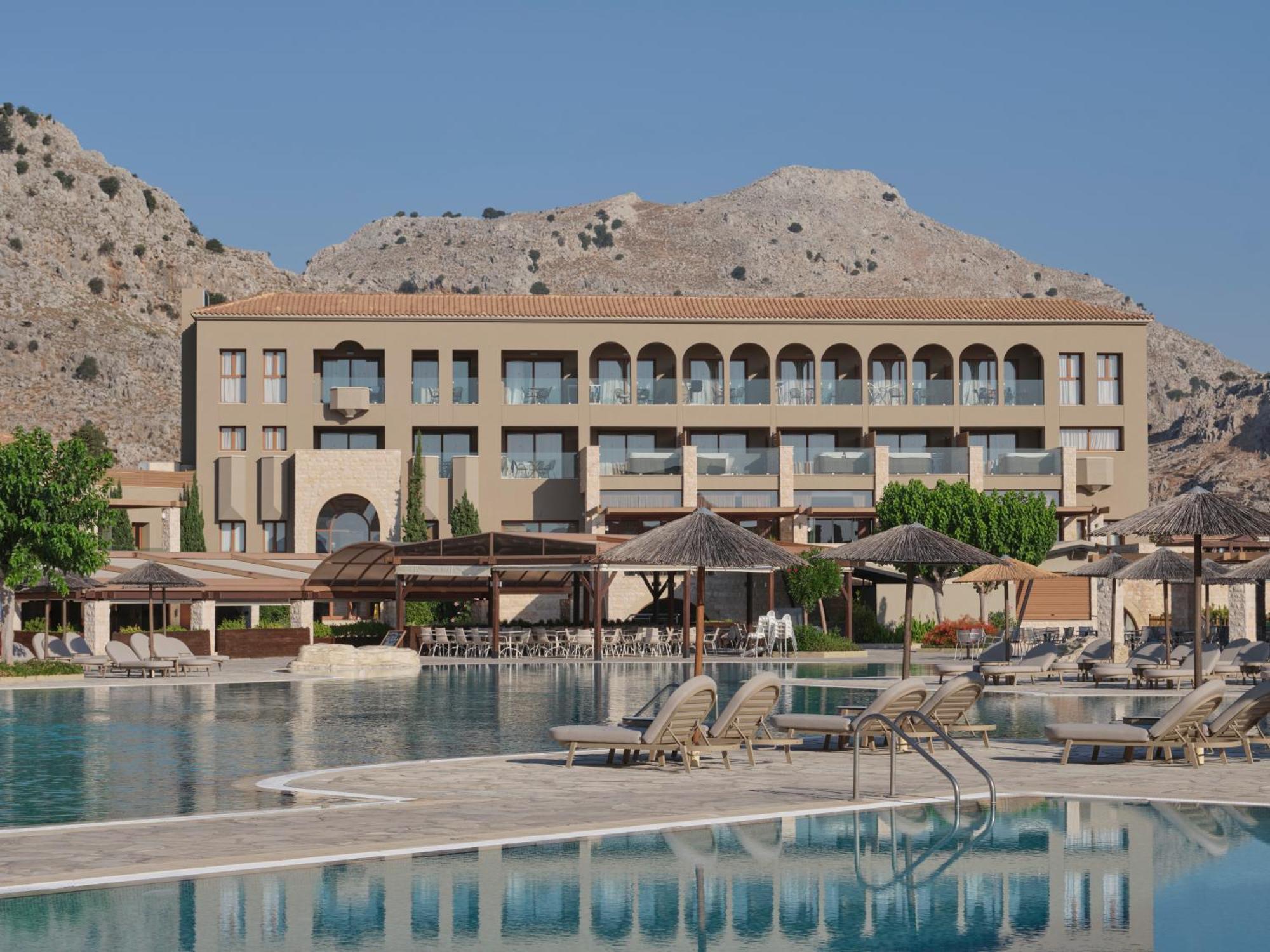 Atlantica Aegean Park Otel Kolymbia Dış mekan fotoğraf